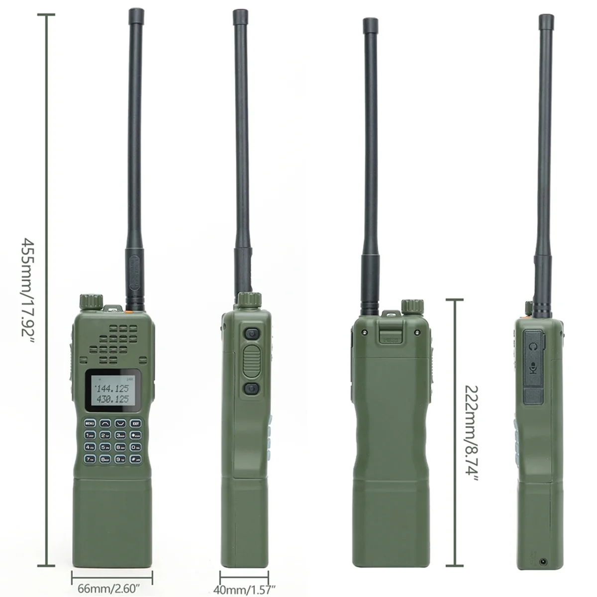 

Upgraded AR-152 15W CB 2-Way Radio 12000MAh Battery Walkie Talkie (A) EU Plug