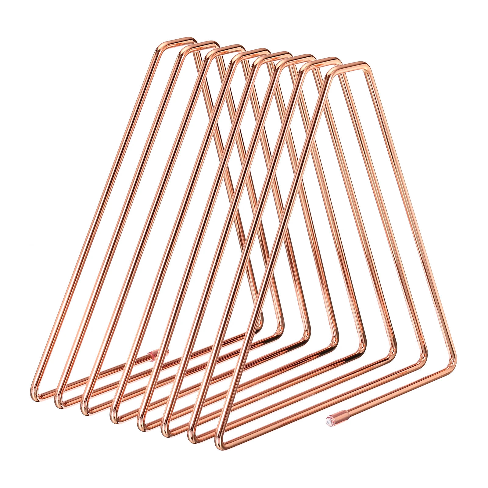 

1/2Pcs Triangle Desktop File Holder Rack Metal Vinyl Record Stand Holder Office File Organizer Desk Triangle Bookshelf Decor