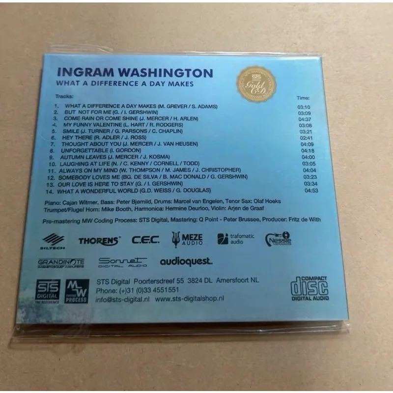 

Jazz Bass Singer England Washington Music CD Car Record Gift Box Party Music Collectible Car Stereo Gift for Music Lovers