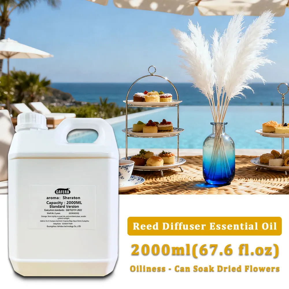 GAFERA 2000ml(67.6 fl.oz) Sheraton/Cedar Aromatherapy Diffuser Supply Essential Oil, For Reed Diffuser & Fireless Aroma Diffuser