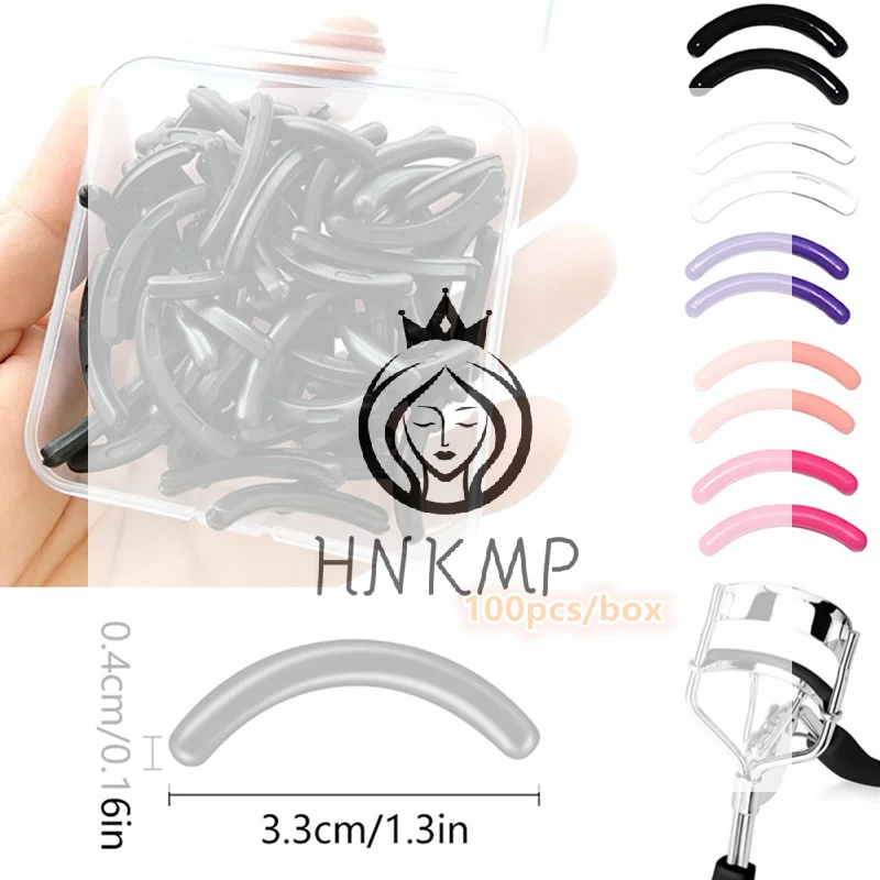 Eyelash Curler Refills Hypoallergenic Soft Rubber Pad For Universal Eyelash Curler With Storage Box Salon-Grade Anti-Slip Design