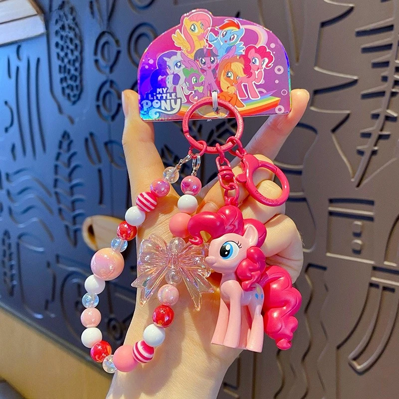 

My Little Pony Exquisite Beaded Keychain Cute Girl Backpack Charm Gift