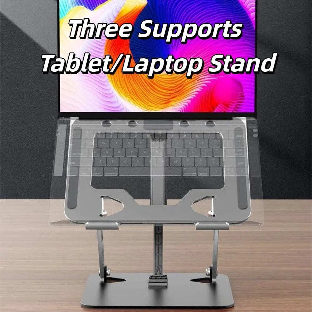 

Support Rod Laptop Bracket Adjustable Foldable Notebook Stand Heat Dissipation Metal Tablet Radiator Bracket Notebook