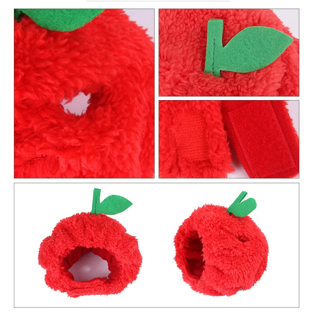 

Apple Shape Cat Headband Wool Yarn Soft Comfortable Pet Headwear Decorative Hat for Cats Cosplay Birthday Holiday