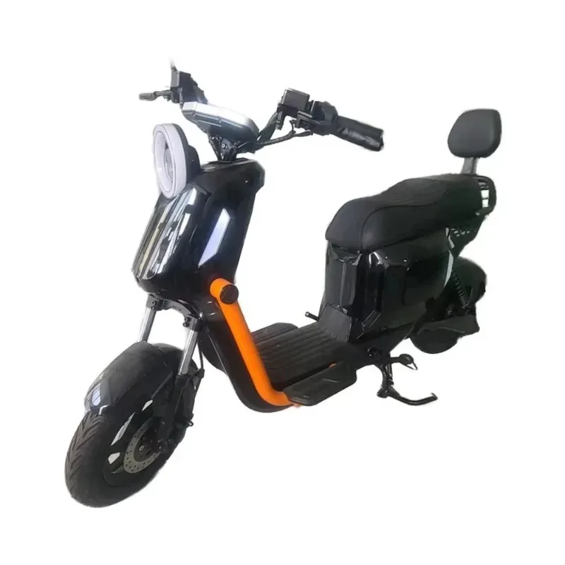 High-end Convenient 6-Speed 800W Hybrid Electric City Bike 60V Lead Acid Battery Steel Frame Rear Hub Motor Disc Brake Sma