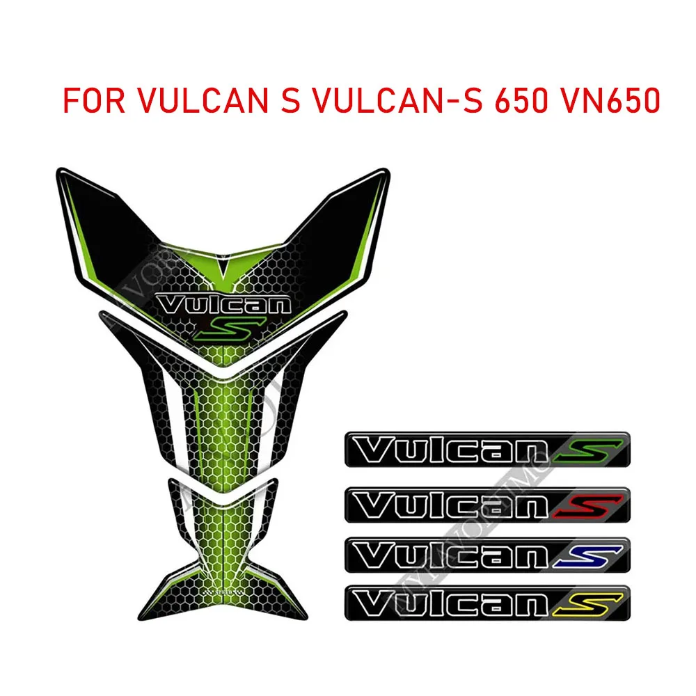 For Kawasaki VULCAN S VULCAN-S 650 VN650 Motorcycle Tank Pad Stickers Decal Fuel Oil Kit Knee Protector