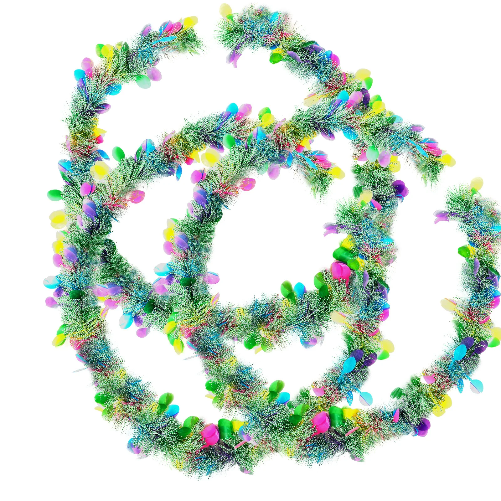 

3pcs Stage Background Decorative Strips Colorful Pull Props For Easter Party Holiday Decoration Hanging Garland Festive Party