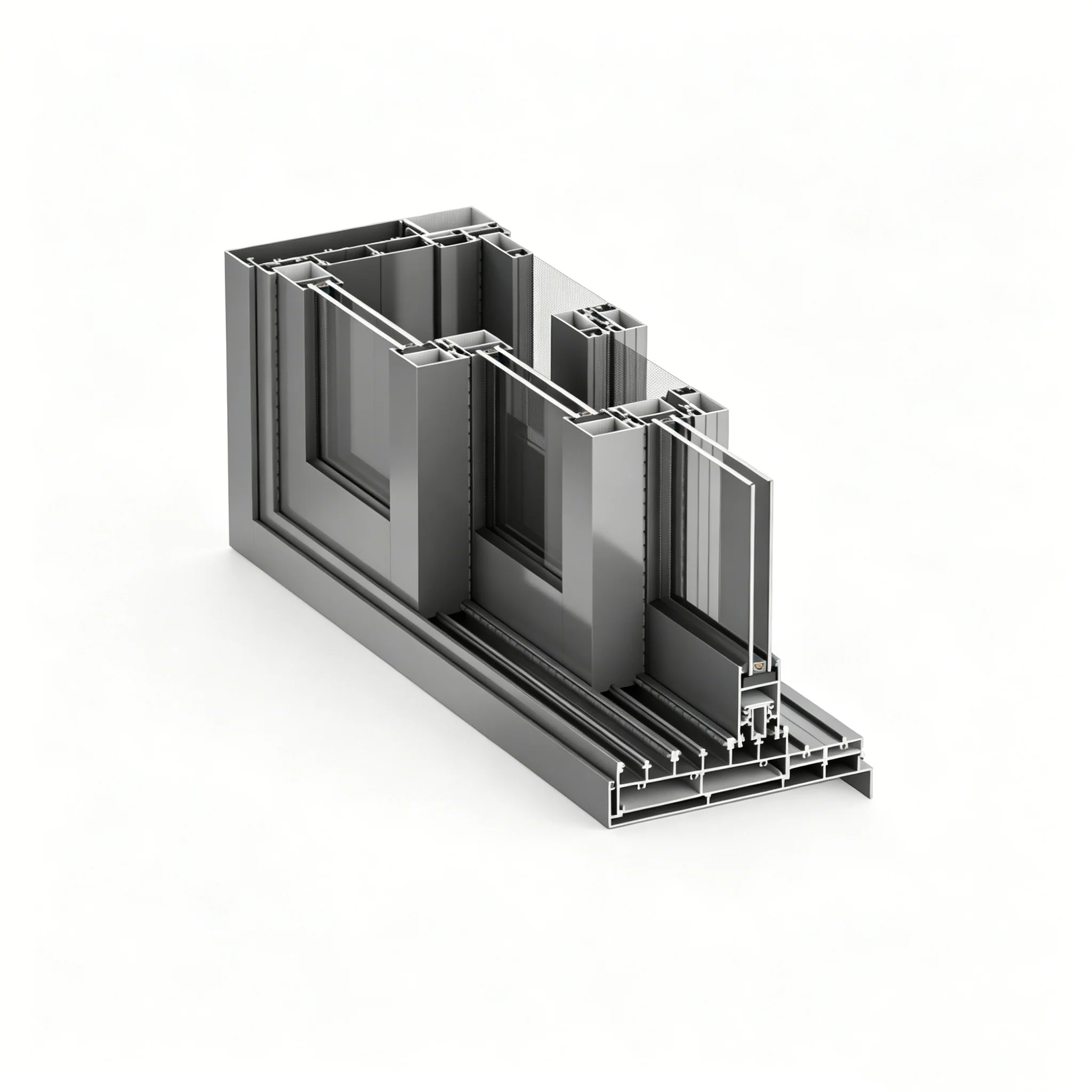 Load-bearing Aluminium Alloy Profile and Double Glazed Tempered Glass Large Modern Sliding Doors for Australian Houses