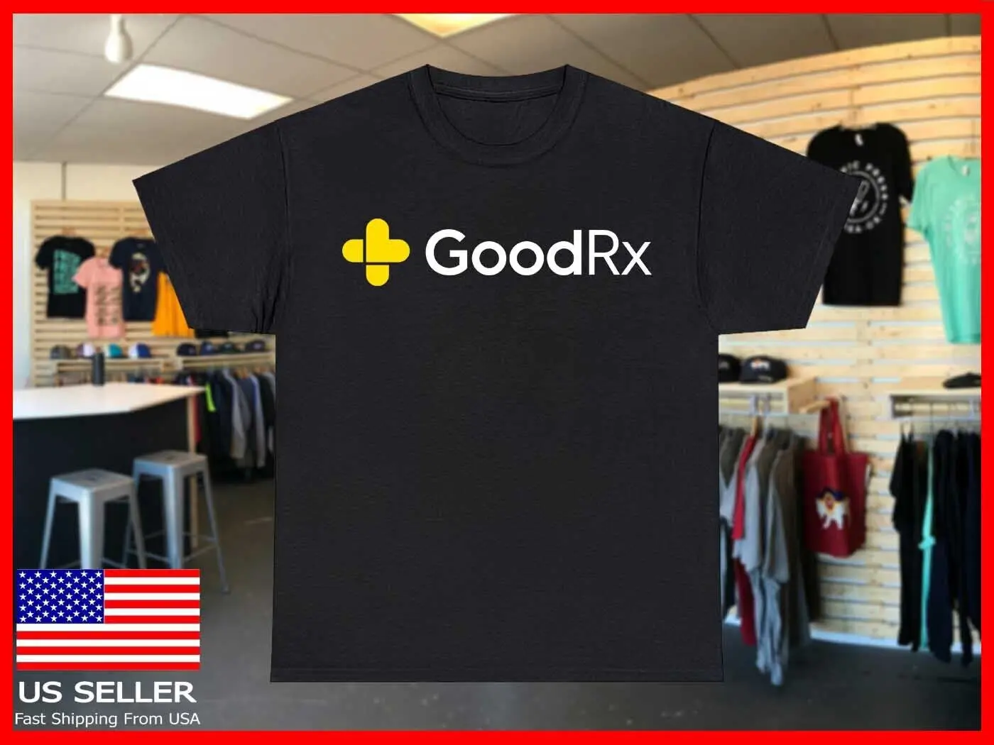 New GoodRx Logo Prescription Pharmacies Funny T shirt S-5XL