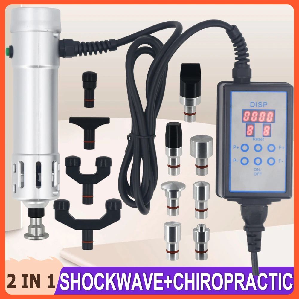 Shockwave Therapy Machine Chiropractic 2 IN 1 ED Treatment Body Relaxation Pain Relief Massager Professional Shock Wave 2024 New