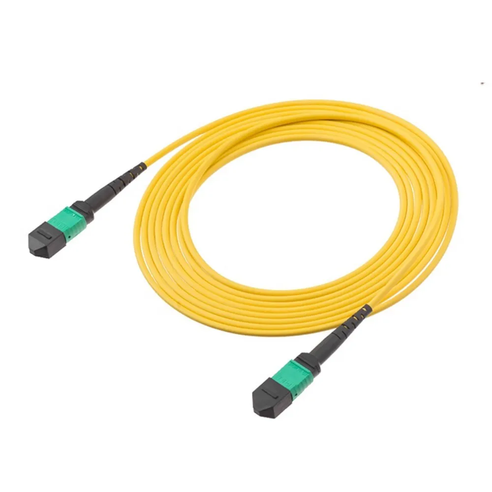 OS2 Single Mode 12 Core MPO APC Female to Female Trunk Cable LSZH For Telecom Network