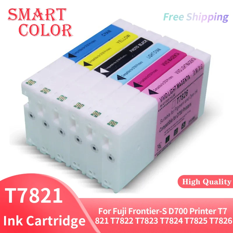 New D 700 D-700 T7821-T7826 Ink Cartridge Dye-based Ink For Fuji Frontier-S D700 Printer T7821 T7822 T7823 T7824 T7825 T7826