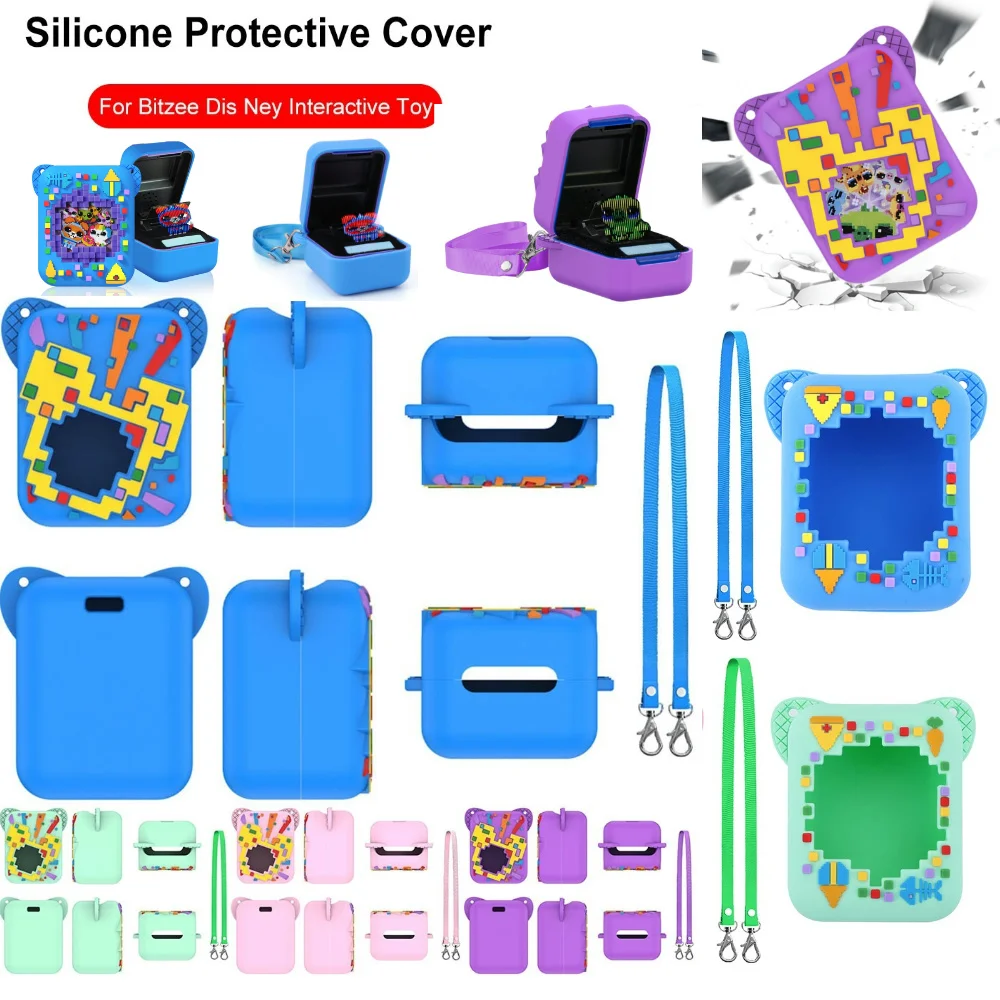 Silicone Case Washable Protective Case Silicone Cover Case Protective Skin Sleeve for Bitzee Dis Ney Interactive Toy Digital Pet