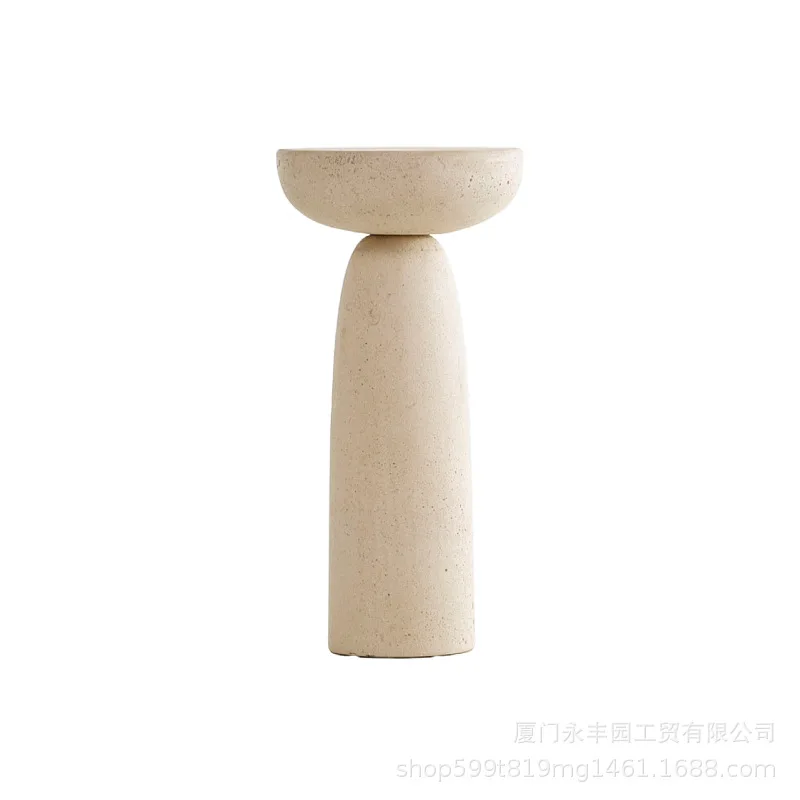 The design art is very simple, ivory high style side table corner table, living room modern