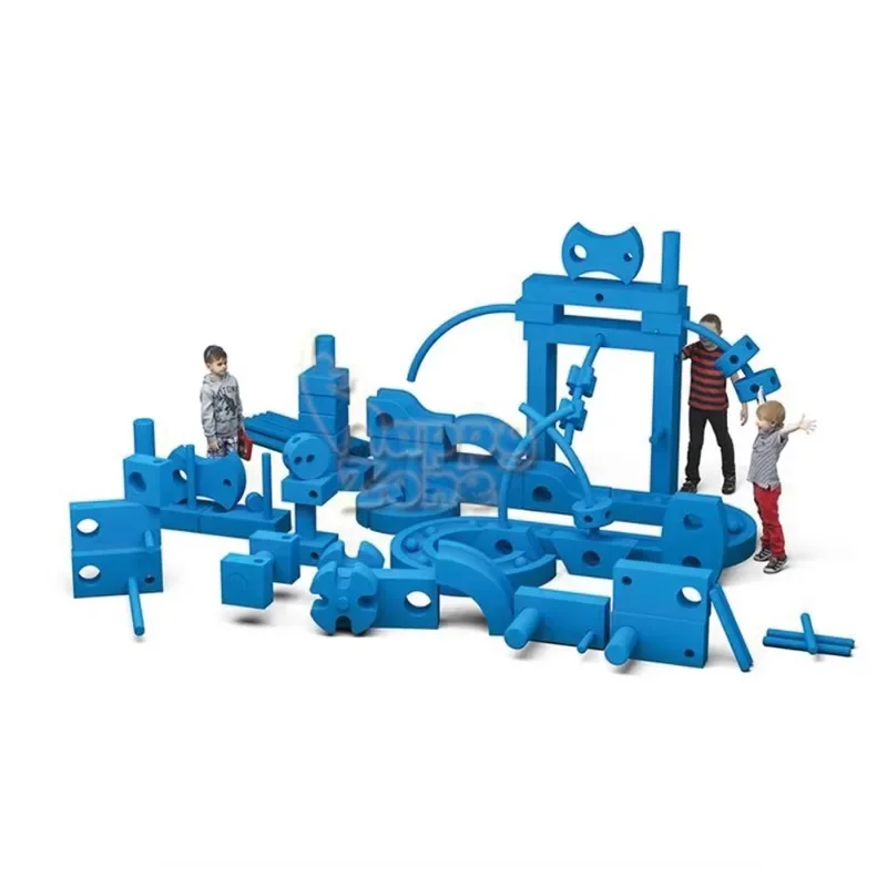 Wholesale Giant Blue EVA Foam Building Blocks soft play equipment Educational toys for playground, kindergarten