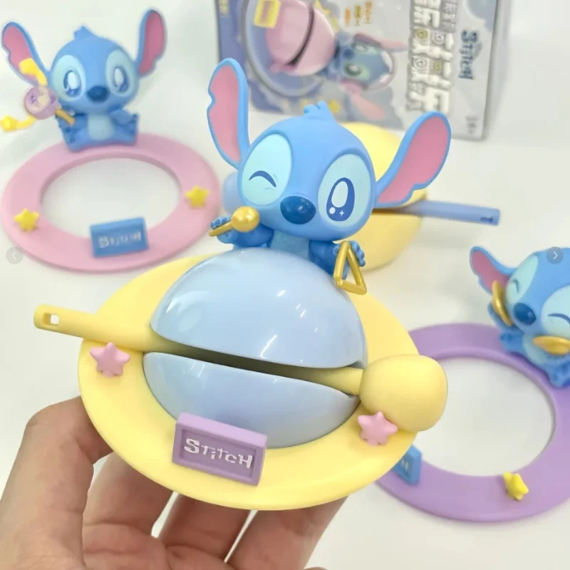 

Geniune Stitch Interstellar Baby Music Knock Music Series Blind Box Collectible Figurine Desktop Ornaments Toy Gifts