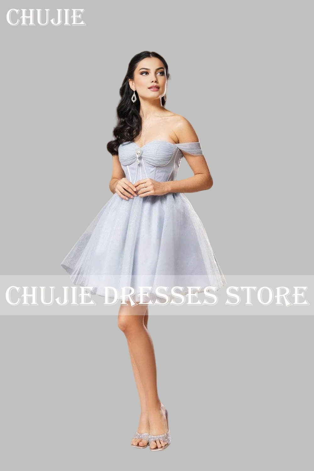 

Glitter Tulle A Line Mini Princess BIrthday Dress vestidos graduación For Teens Woman Cocktail Dress For Homecoming Prom Party