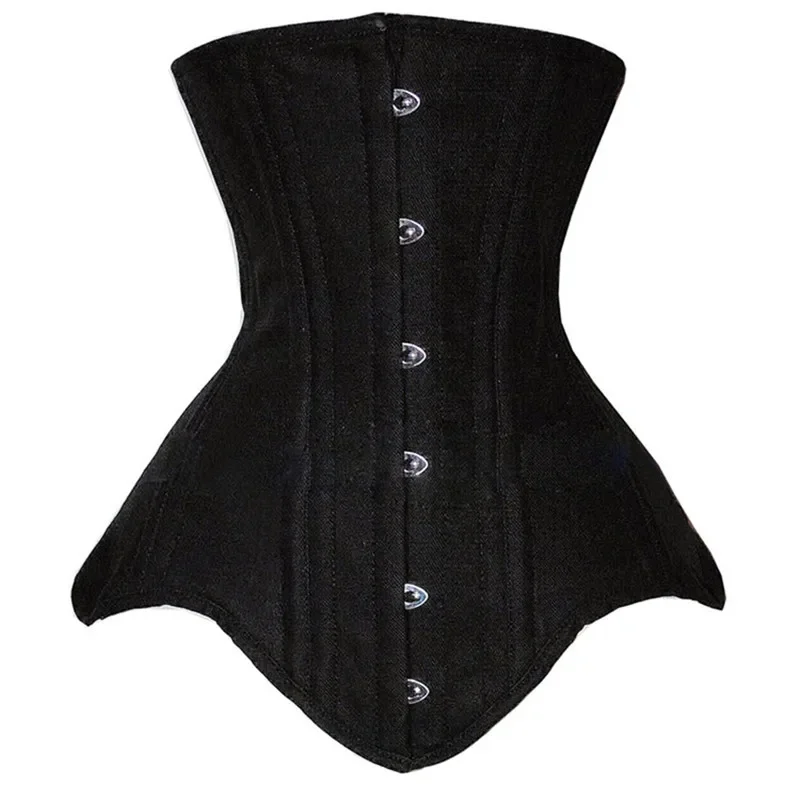 Underbust Corset 18 Spiral Steel Boned Body Shaper Woman Sexy Waist Control Long Torso Waist Cincher Corselet Top