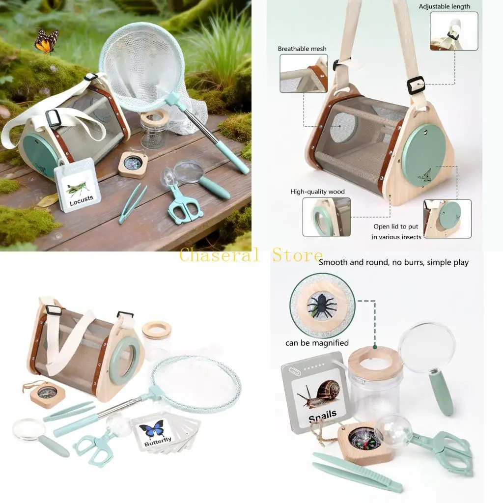 E7CE Children's Explorers Set Insect Observation Box And Magnifier Set