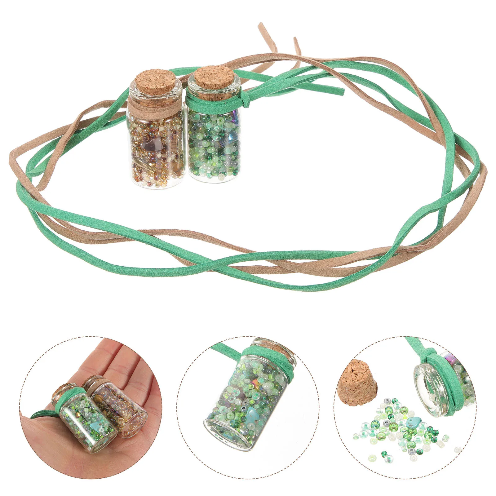 1 conjunto de contas em garrafas conjunto mini garrafas de desejos de vidro com cortiça para diy casa decoração de casamento crianças artesanato atividade garrafa charme