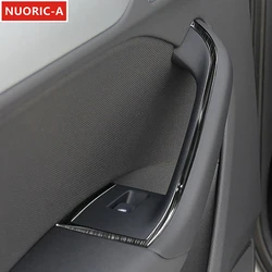 Stainless Steel Window Glass Lifting Buttons Frame Cover Trim 4Pcs For Audi Q3 2013-2017 Car Door Armrest Panel Decoration