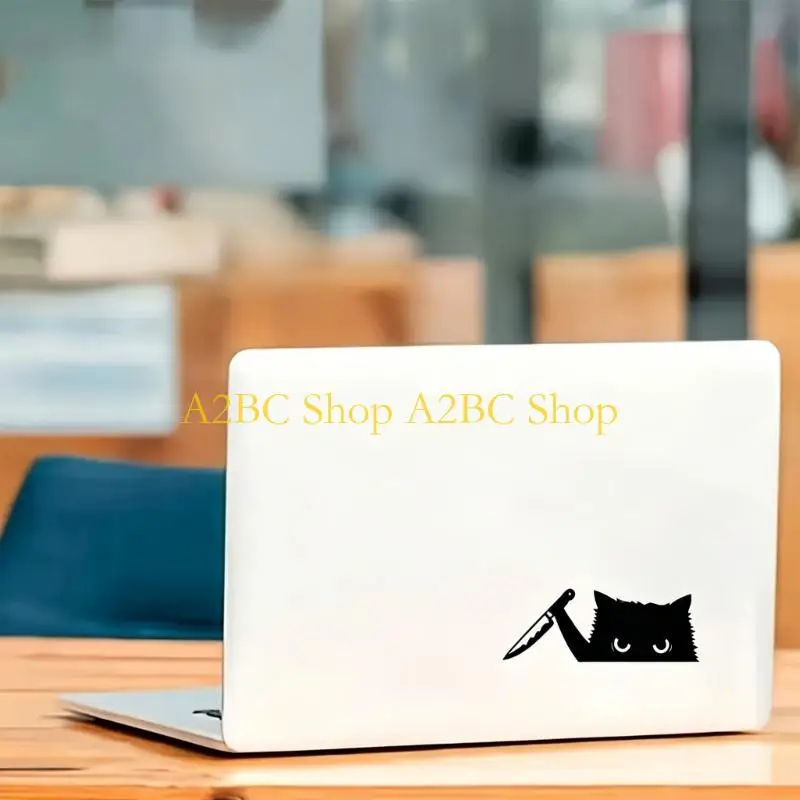 A2BC PVC Black Silhouettes Decal for Cars Cats Graphics Sticker 6.8Cm/2.68in Decorative Accent for Auto Body and Items
