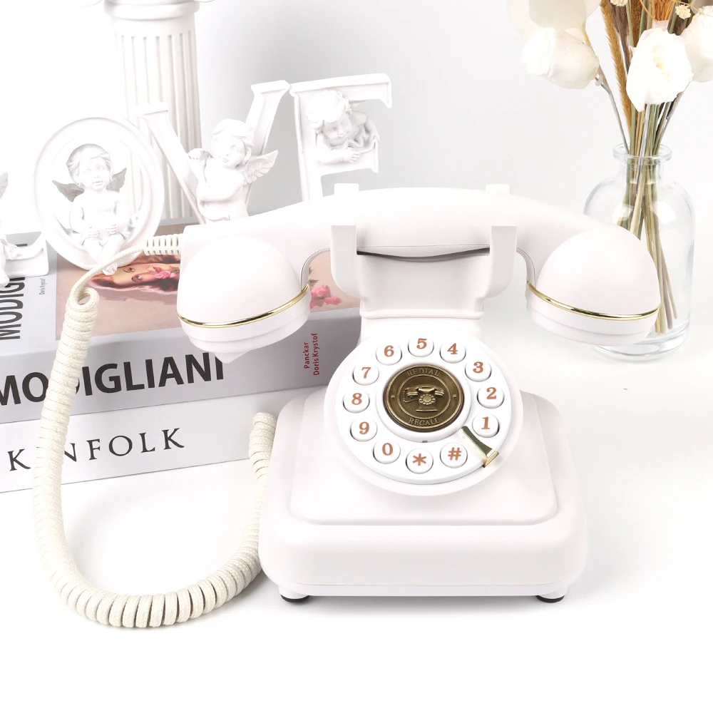 High Quality Antique Audio Guestbook Custom Wholesale Made Wedding Decoration Telephone Message Recording Confession Voicemail