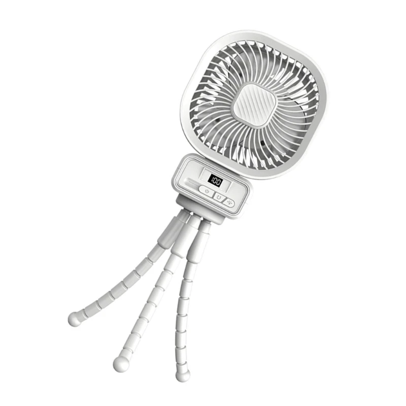 ベビーカーファン ポータブルファン カーシート ベビーファン 柔軟な三脚付き 3スピード充電式ファン トレッドミル用 キャンプ ドロップシッピング