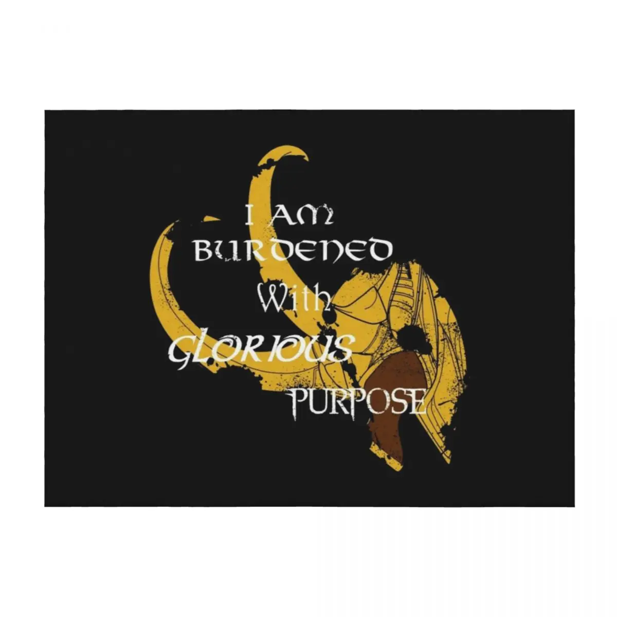 

I am burdened with glorious purpose Throw Blanket christmas gifts Picnic Blankets For Sofas manga Blankets