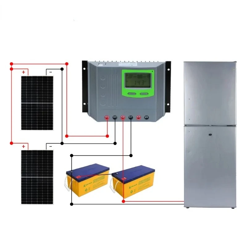 

DC 12V/24v solar refrigerator complete set of solar refrigerator