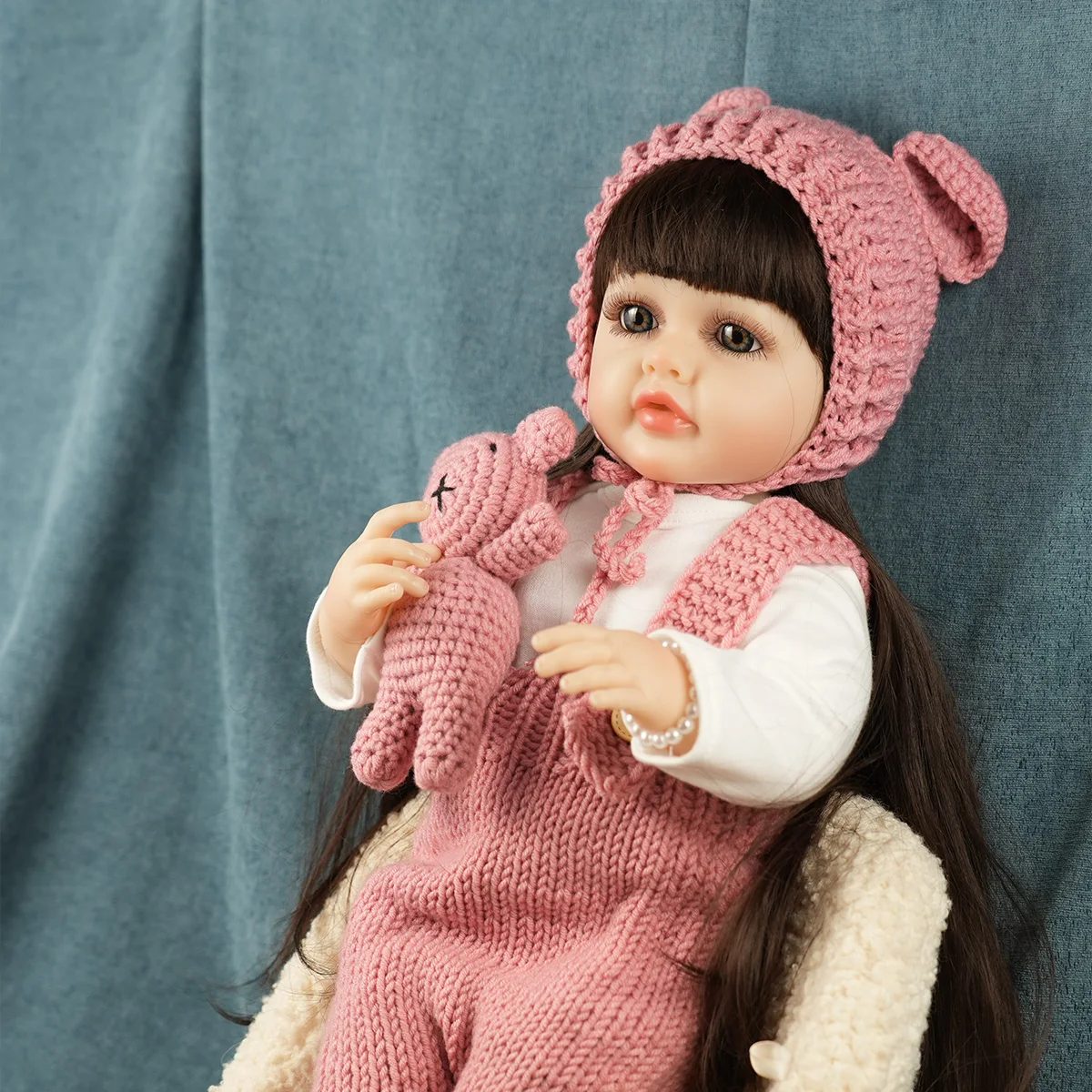 

Кукла JOYORA Realistic Rebirth с длинными волосами, модная кукла для девочек, высококачественная, из мягкого винила, с 3D-эффектом кожи, ручной работы, художественная кукла, подарок, игрушка