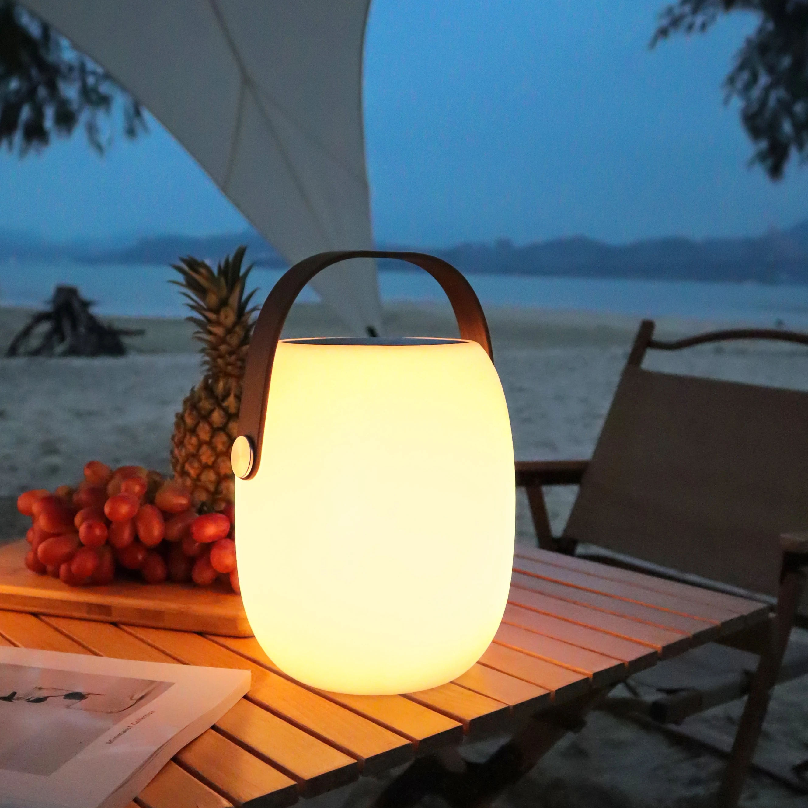 

Солнечный светодиодный фонарь с пластиковым корпусом, водонепроницаемый, для кемпинга и походов, для использования на открытом воздухе