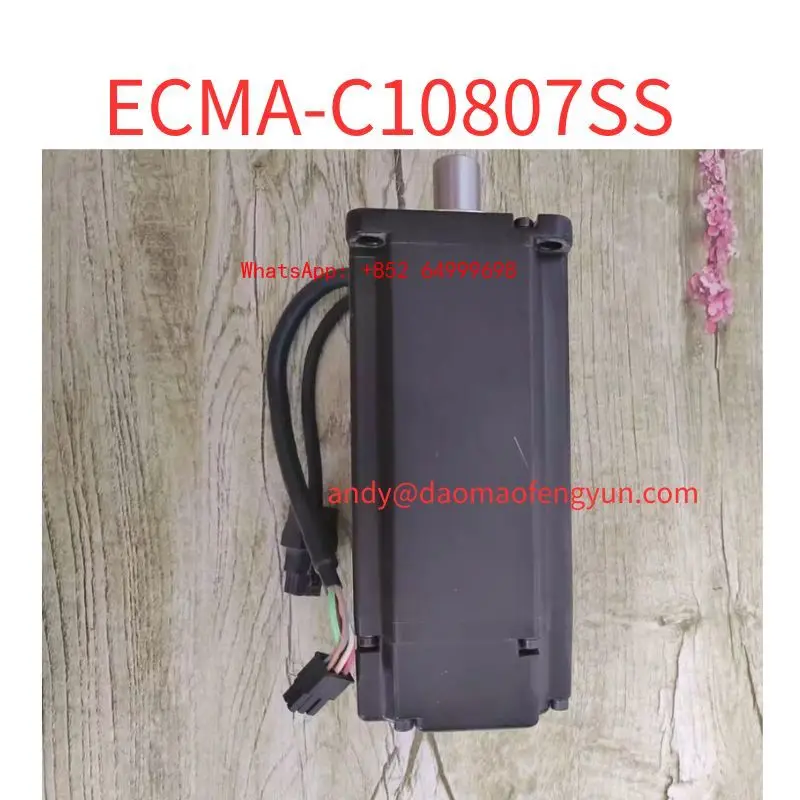 Second-hand Servo motor ECMA-C10807SS  power 0.75KW test OK