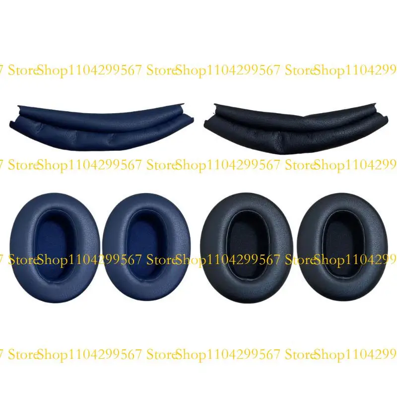 

CS1W Noise Cancelling Ear Pads for WHXB910N Headsets Protein Earcups Headband Cover