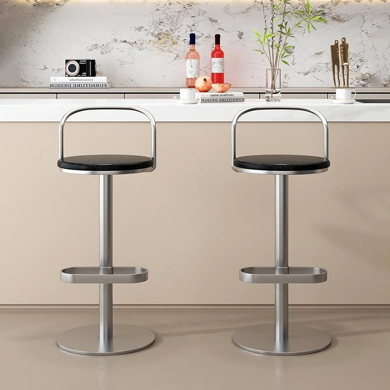 Metal Minimalist Bar Chair American Kitchen Designer Bar Chair Island Ergonomic Outdoor Accent Chaise De Bar Velour Furniture