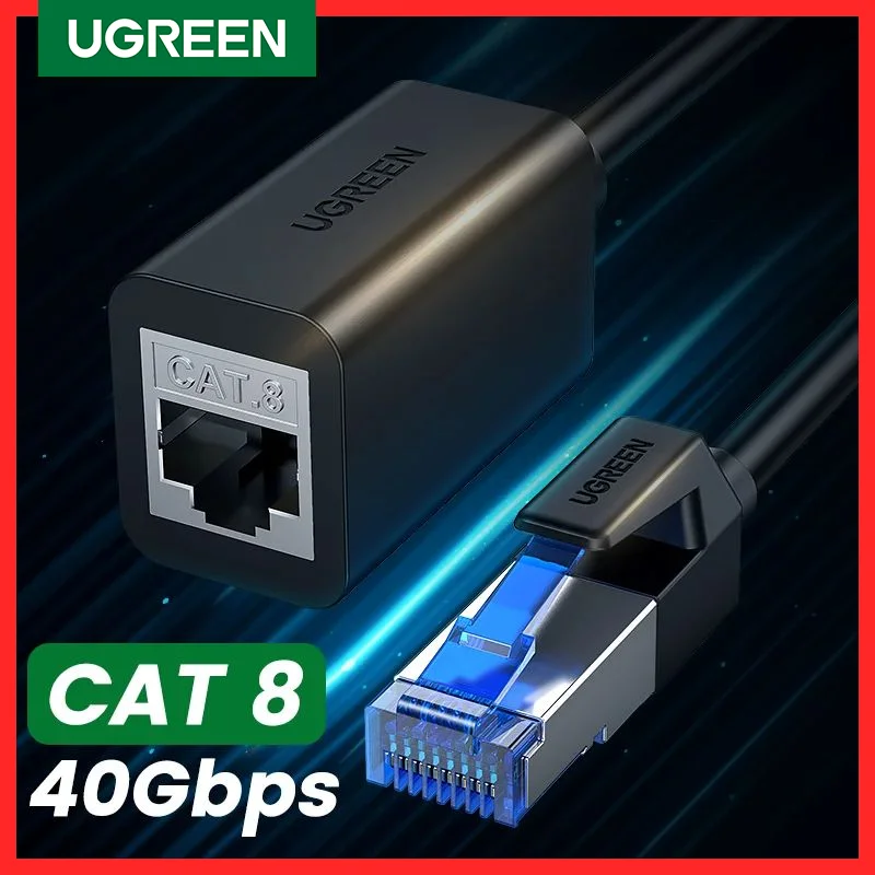 UGREEN CAT8 Cable Ethernet 40Gbps Extension Cable RJ 45 Internet Extender For Router Computer PC Laptop PS5 RJ45 Lan Patch Cord