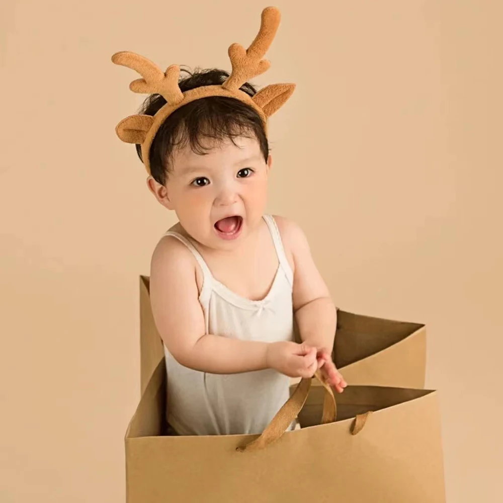 Cute Deer Horn Headwear Centennial Photography Props Centennial Photography Clothing Newborn Photography Props New Born