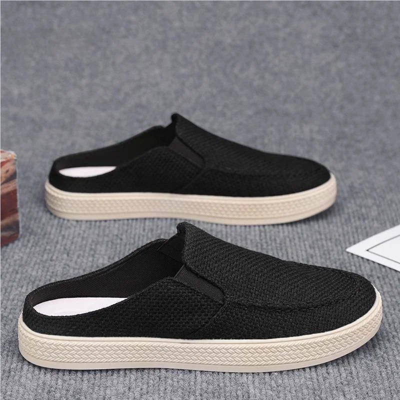 

Men's Canvas oes Summer Breathable Casual Slip-On Thousand-Layer Bot Luxury Sle Ultra-Thin Boat Sos for All Seasons
