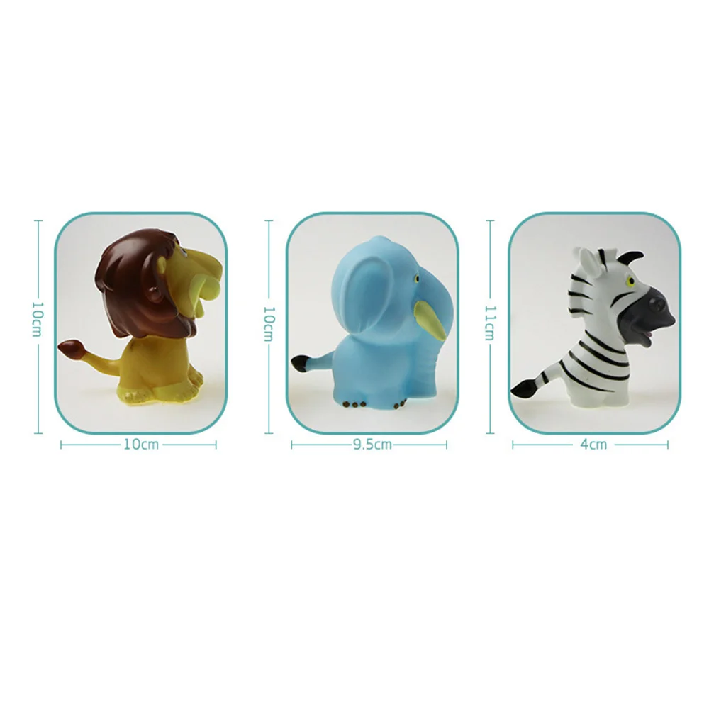 Squeezable Cartoon Animals Bath Toy For Baby Soft Rubber Swimming Water Toy