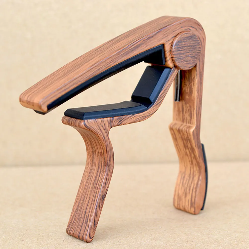 

2pcs Redwood Pattern Guitar Capo For Acoustic Electric Ukulele Mandolin Banjo Aluminum Alloy Portable Music Instrument