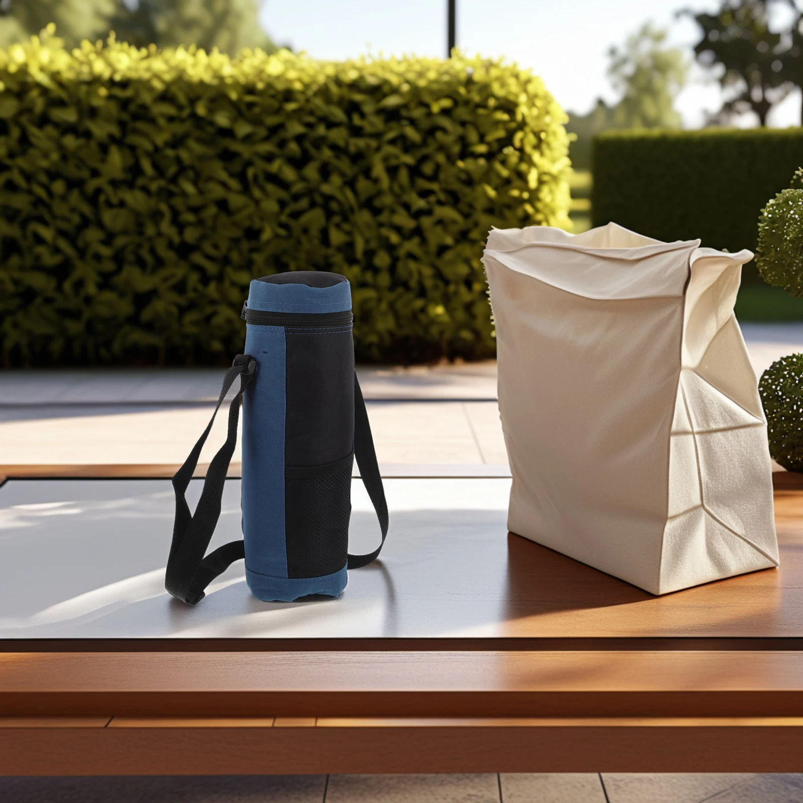 

Outdoor Folding Water Bottle Bag Cooler Insulated Tote Portable Picnic Travel Companion Large Capacity Lightweight