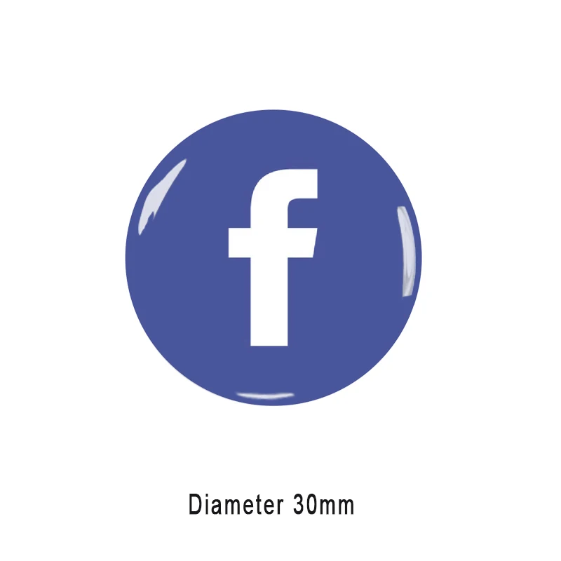 WhatsApp Instagram Facebook Google NFC Epoxy Sticker Quick Link NTAG213 NFC Tag Sticker Epoxy Labels