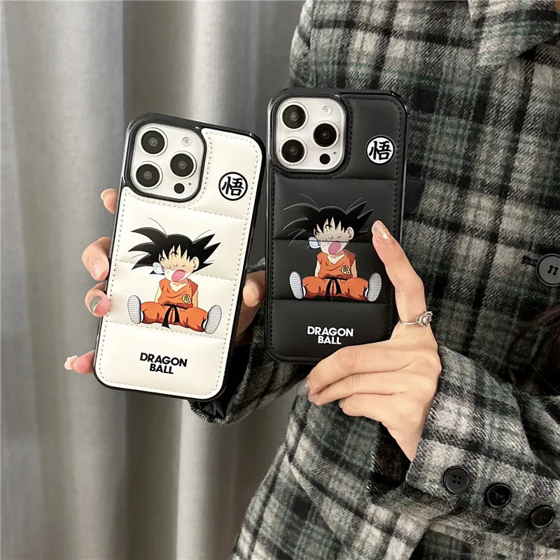 Japanese Anime Son G-Goku Ball Phone Case for iPhone 11 12 13 14 15 16 Pro Max Plus mini X XR turtle Dragon Down Jackets Cover