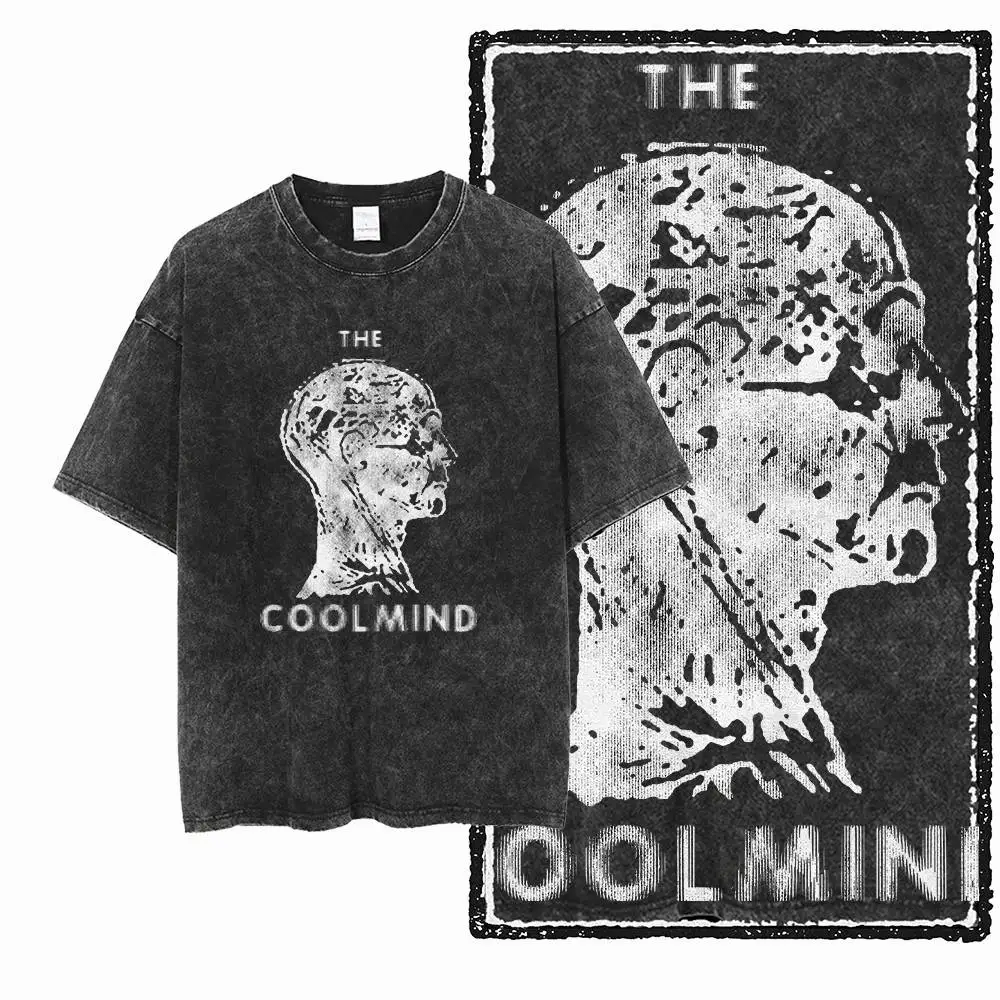 Katoen Heren en Dames Cool Patroon T-shirt Ingelegd Straat Top Vintage O-hals Heren en Dames T-shirt Dameskleding y2k top