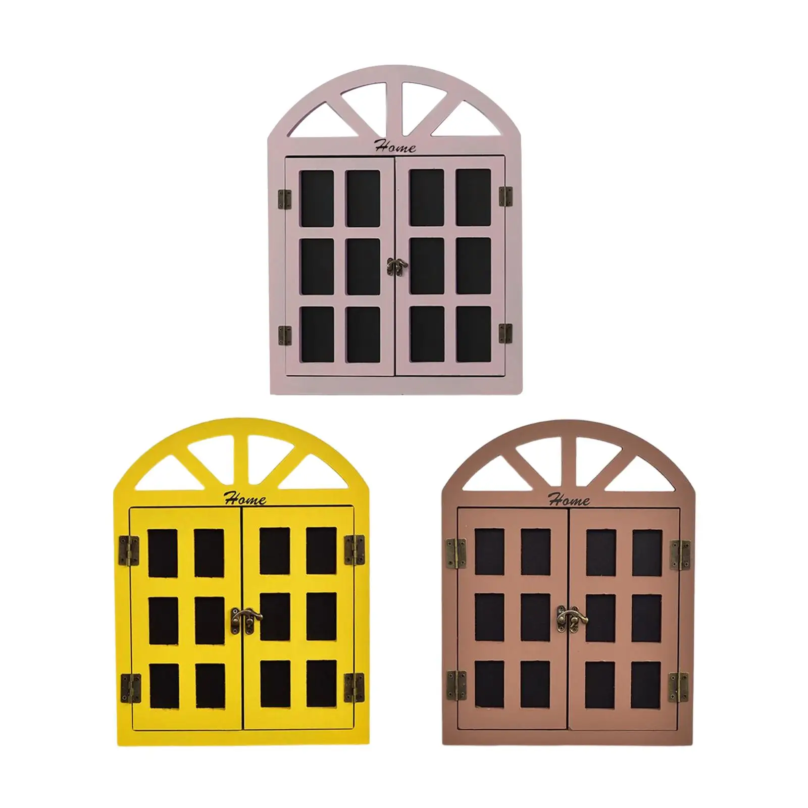 หน้าต่างดูกระดานดํากระดานข้อความชนบทปลอมเครื่องประดับหน้าต่างสําหรับห้องนอน