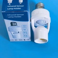 AC 85-265V Human Induction Lamp Holder PIR Motion Sensor Delay Time Adjustable Switch 360 Degrees LED Night Lamp E27 Socket Base