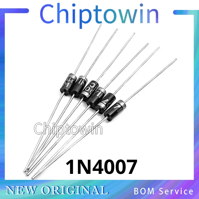 5/50/500 pcs 1N4007 IN4007 DO-41 1A 1200V Rectifier Diode Original In Stock W7