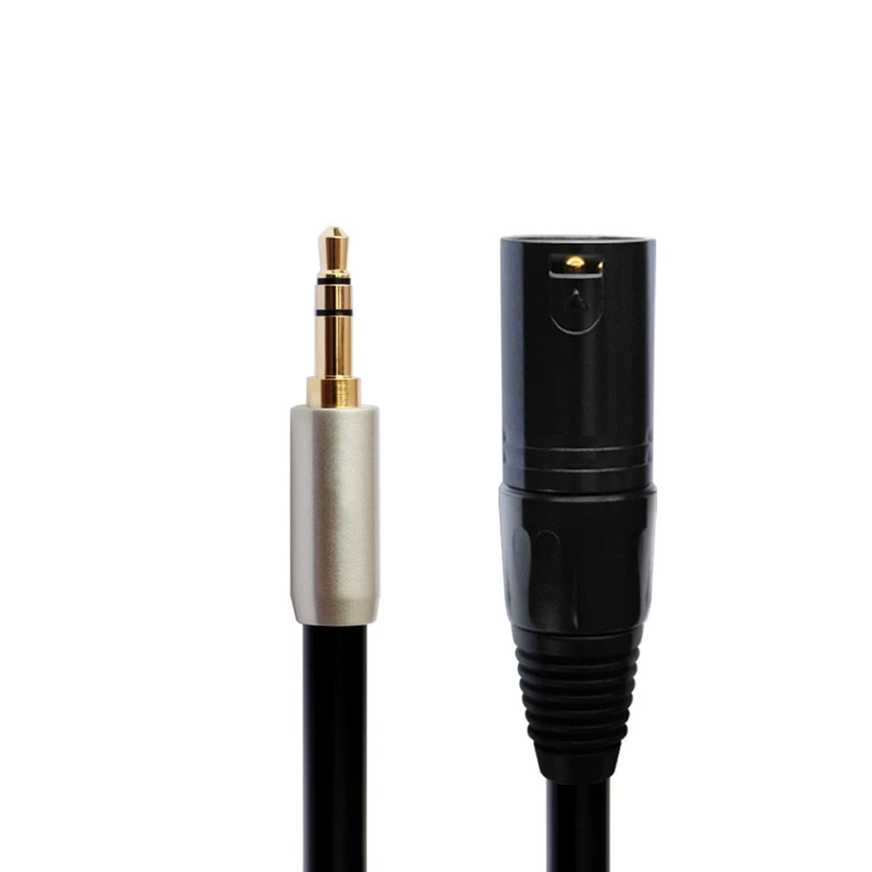 1/2/3/5/8/10m Aux 3.5mm Male to XLR 3-Pin Male Stereo Audio Cable XLR to 1/8'' Mini Jack Stereo Converter Cord for Speaker Mixer