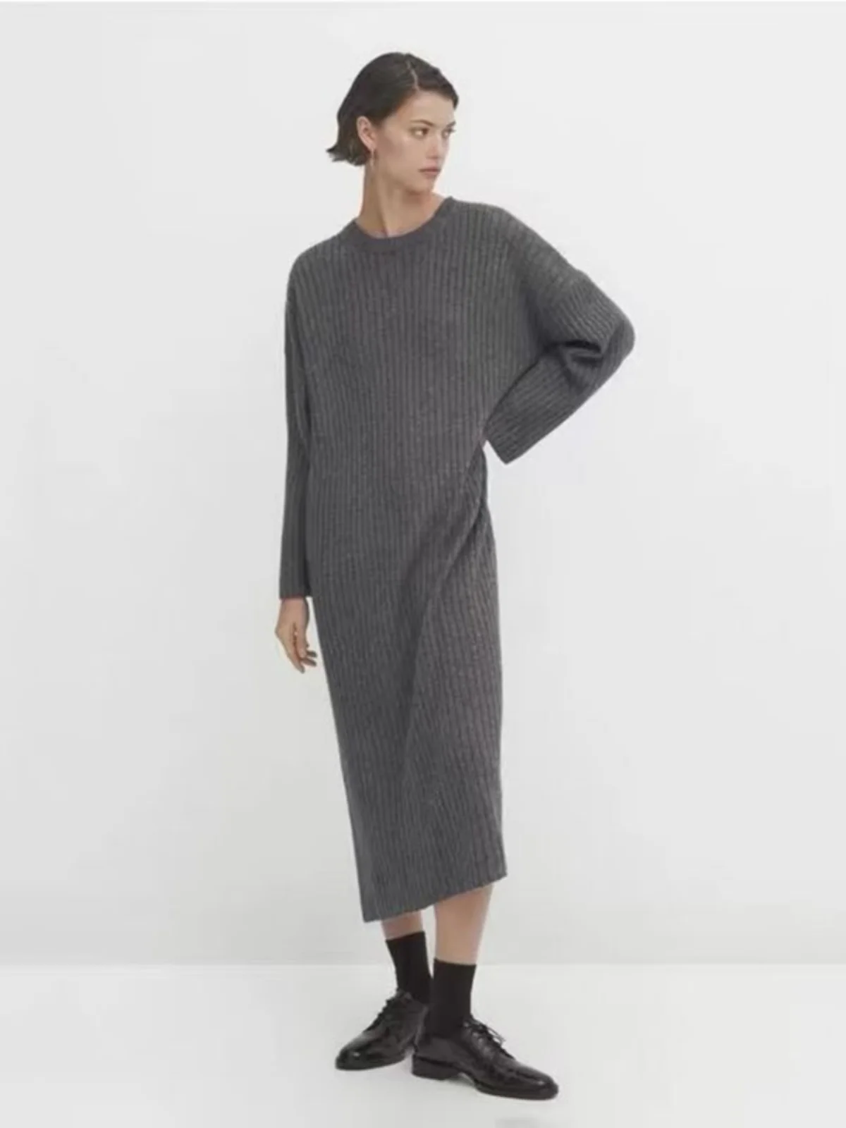 Loose Knitted Midi … - image