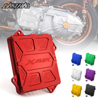 Motorcycle Transmission Cover CVT Guard Vented Drive Belt Clutch Protector for Yamaha XMAX 300 400 V1 V2 2017- 2022 2023 2024